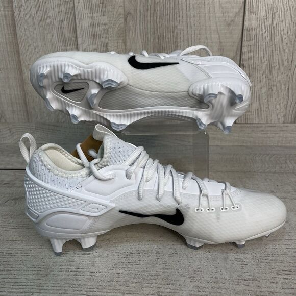 Nike Huarache 9 Elite Low LAX SE Lacrosse Mens Size 6 Cleats FD0089-101 White main image 6